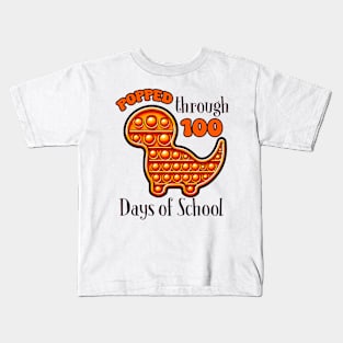 popped through 100 days of school Kids T-Shirt